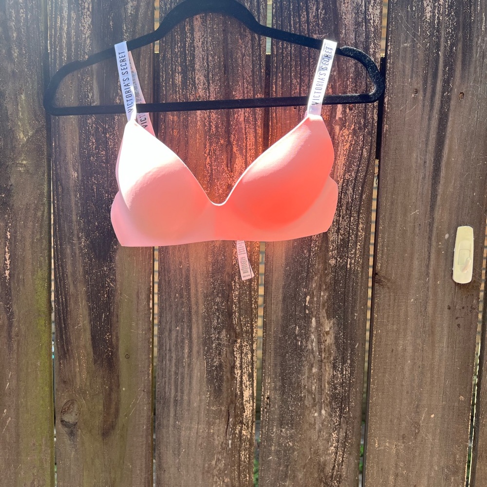 Victoria’s Secret Pink Bra with White Straps